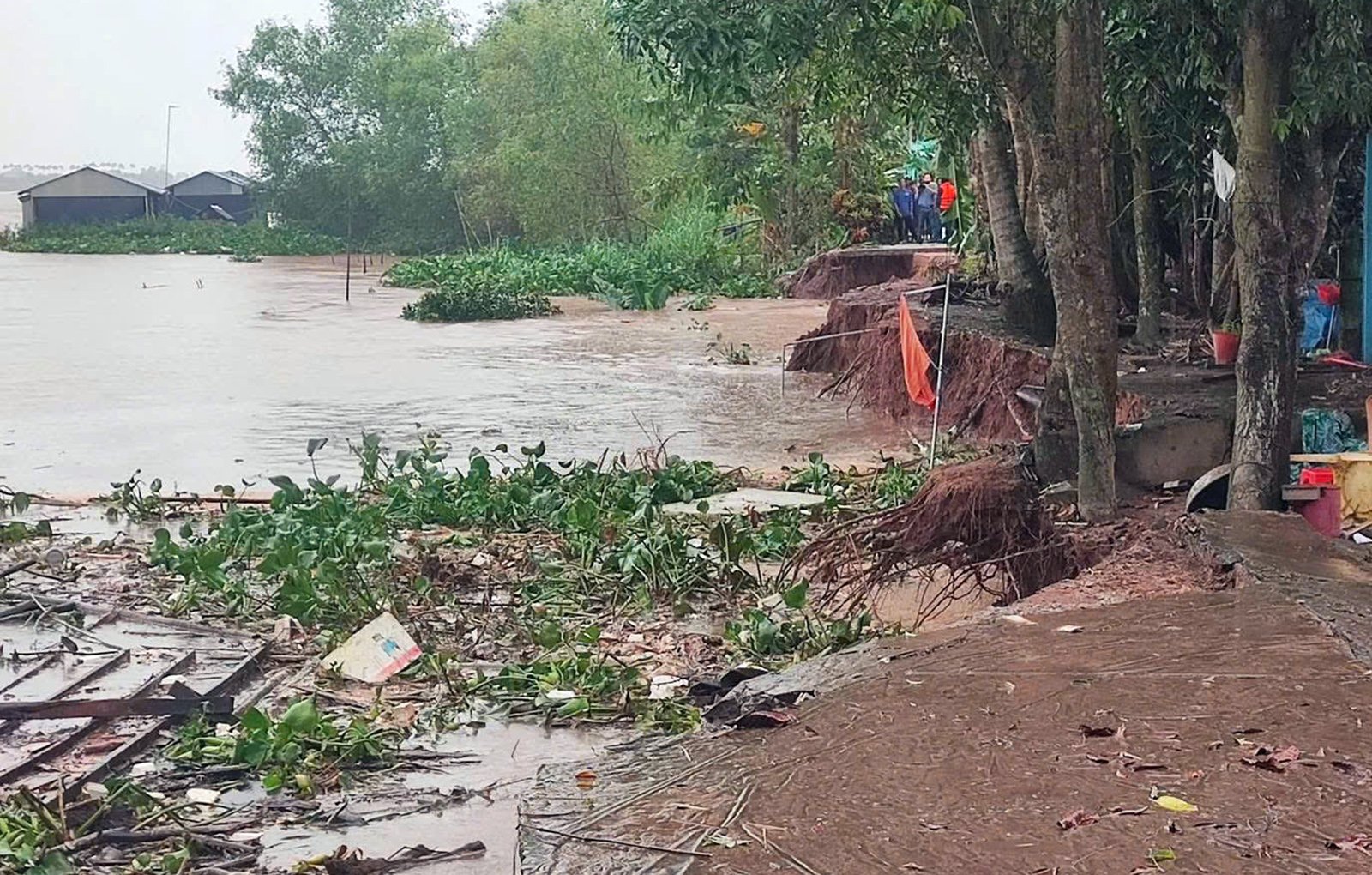 ຕາແສງ My Hoa Hung ສືບຕໍ່ປະສົບກັບໄພນ້ຳເຊາະເຈື່ອນ