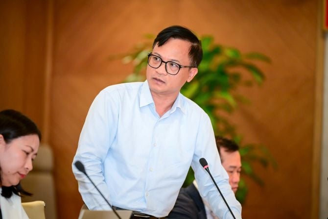 Herr Pham Duc Nghiem, assisterende direktør i avdelingen for oppstartsbedrifter og teknologibedrifter (Vitenskaps- og teknologidepartementet). ông Phạm Đức Nghiệm, Phó Cục trưởng Cục Khởi nghiệp và Doanh nghiệp công nghệ (Bộ KHCN).