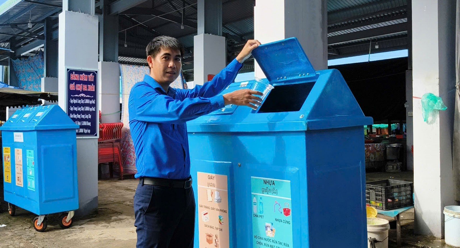 Ra mắt mô hình “Ngôi nhà xanh - Phân loại rác tại nguồn” tại xã An Cư