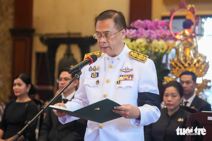 ประเทศไทยจัดพิธีถวายผ้าพระกฐินพระราชทานที่ประเทศเวียดนาม 18 ครั้ง - ภาพที่ 4. lễ dâng y Kathina - Ảnh 4.