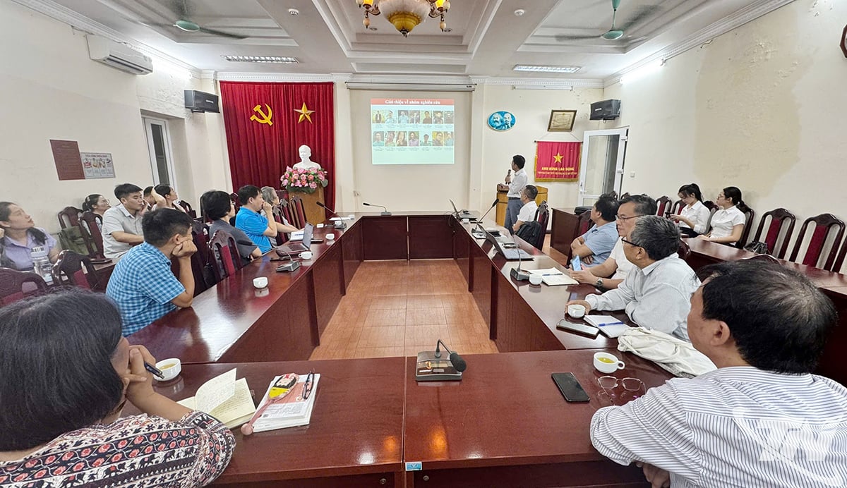 Taller “Determinación de la edad y el origen de los materiales en restos arqueológicos mediante métodos y técnicas nucleares avanzadas”, organizado por el Instituto de Arqueología de la Academia de Ciencias Sociales de Vietnam.