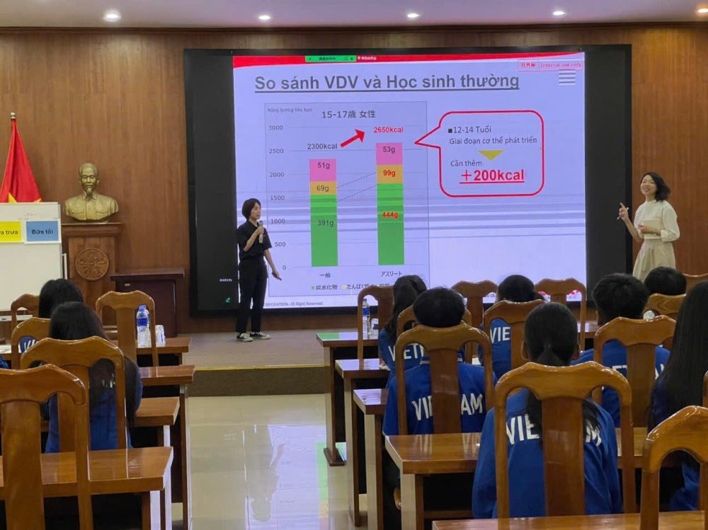 បាល់ទាត់វៀតណាមផ្តោតលើអាហារូបត្ថម្ភសម្រាប់កីឡាករវ័យក្មេង - រូបថត ៣