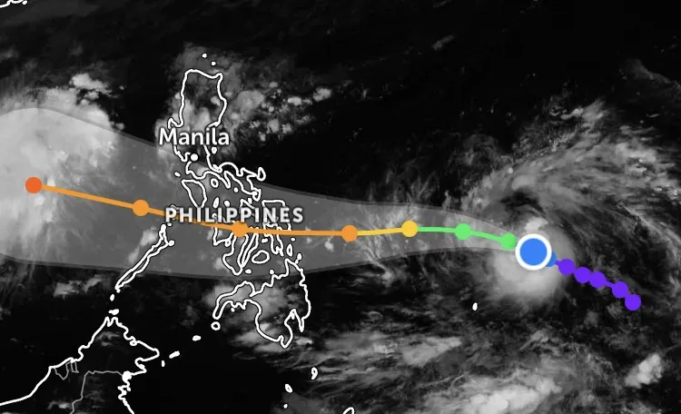 ທະເລຕາເວັນອອກ ແລະ ພາກກາງ ຫວຽດນາມ ອາດຈະປະເຊີນໜ້າກັບພະຍຸເລກ 13