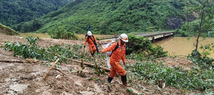 Khắc phục sự cố ngã cột 110kV, cấp điện trở lại cho khu vực phía tây Đà Nẵng sau 5 ngày - Ảnh 2.