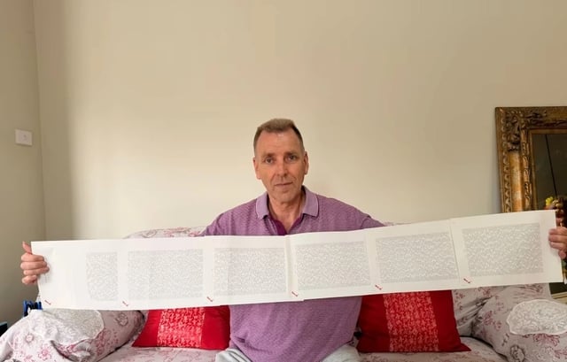 Persoana cu cel mai lung nume din lume citește în 20 de minute - Fotografia 1. Người có tên dài nhất thế giới, đọc xong mất 20 phút- Ảnh 1.