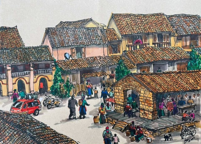 Старий квартал Донг Ван - Кам'яний ринок та земляні будинки - Фото 2. Phố cổ Đồng Văn - chợ đá và nhà trình tường- Ảnh 2.