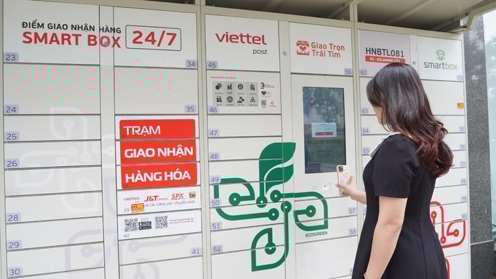 Smartbox is een van de bezorgmethoden die Viettel Post promoot. (Foto: Viettel Post)