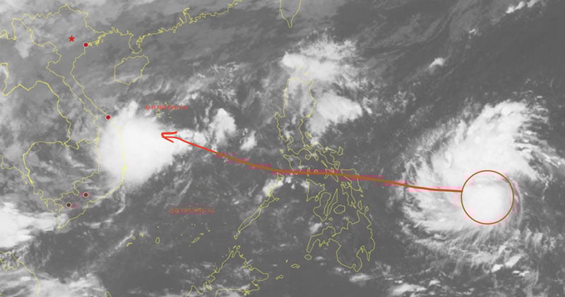 2 Kasım sabahı Kalmaegi tayfununun uydu görüntüsü - Fotoğraf: NCHMF