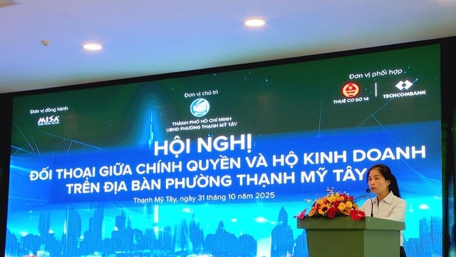 UBND phường Thạnh Mỹ Tây ký kết hợp tác nhiều nơi để hỗ trợ hộ kinh doanh trong khu vực lân cận - Ảnh 1.