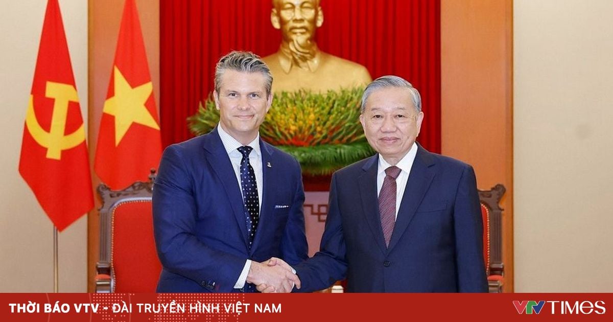 Tổng Bí thư Tô Lâm tiếp Bộ trưởng Bộ Chiến tranh Hoa Kỳ