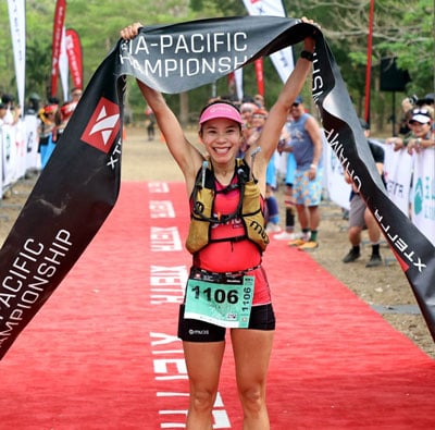 Ha Thi Hau در مسابقه 100 کیلومتری Doi Inthanon UTMB برنده شد. عکس: THI HA Hà Thị Hậu về nhất cự ly 100 km Doi Inthanon UTMBẢnh: THI HÀ