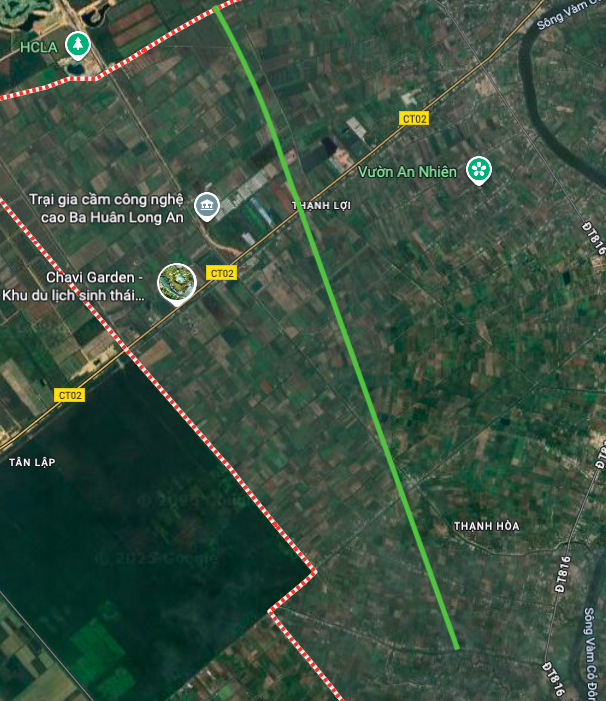 Imagen de la carretera de circunvalación 4 en un mapa satelital.