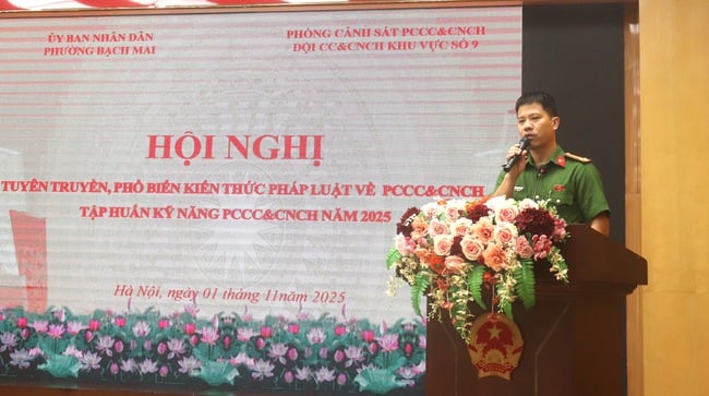 Phường Bạch Mai tập huấn công tác phòng cháy, chữa cháy- Ảnh 2.