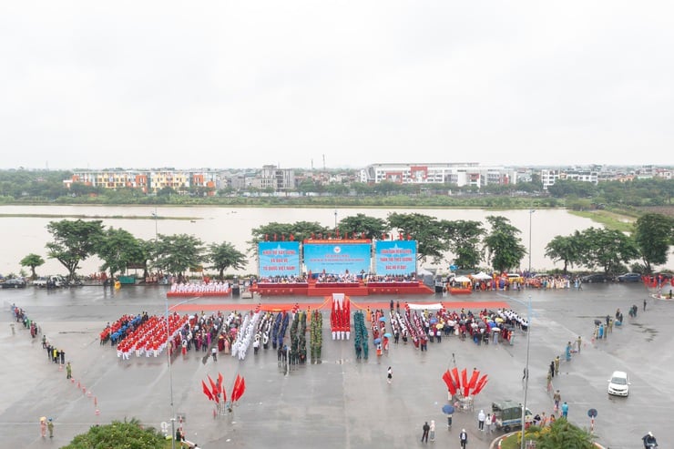 Gần 2.000 vận động viên tham gia Đại hội Thể dục thể thao phường Phúc Lợi lần thứ I năm 2025- Ảnh 1.