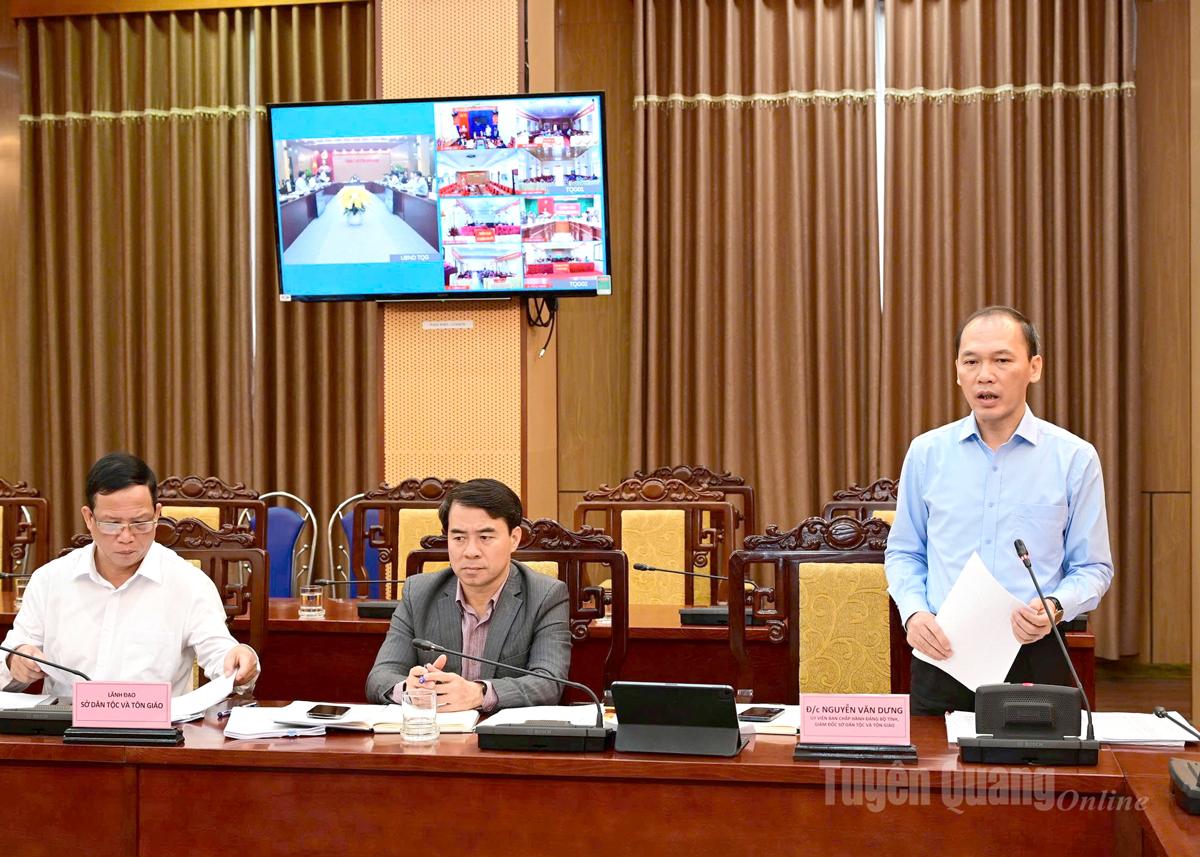 ថ្នាក់​ដឹក​នាំ​នាយកដ្ឋាន​ជន​ជាតិ​ភាគ​តិច និង​សាសនា​បាន​ថ្លែង។