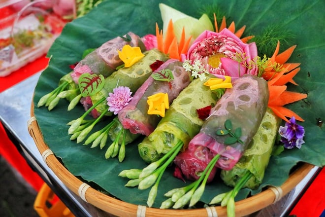 Kỷ lục Việt Nam: 200 món chay từ sen tại lễ hội ẩm thực chay ở TP.HCM - Ảnh 11.