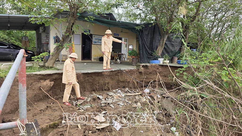 Земля поблизу штаб-квартири вирита, що безпосередньо загрожує безпеці будівлі.