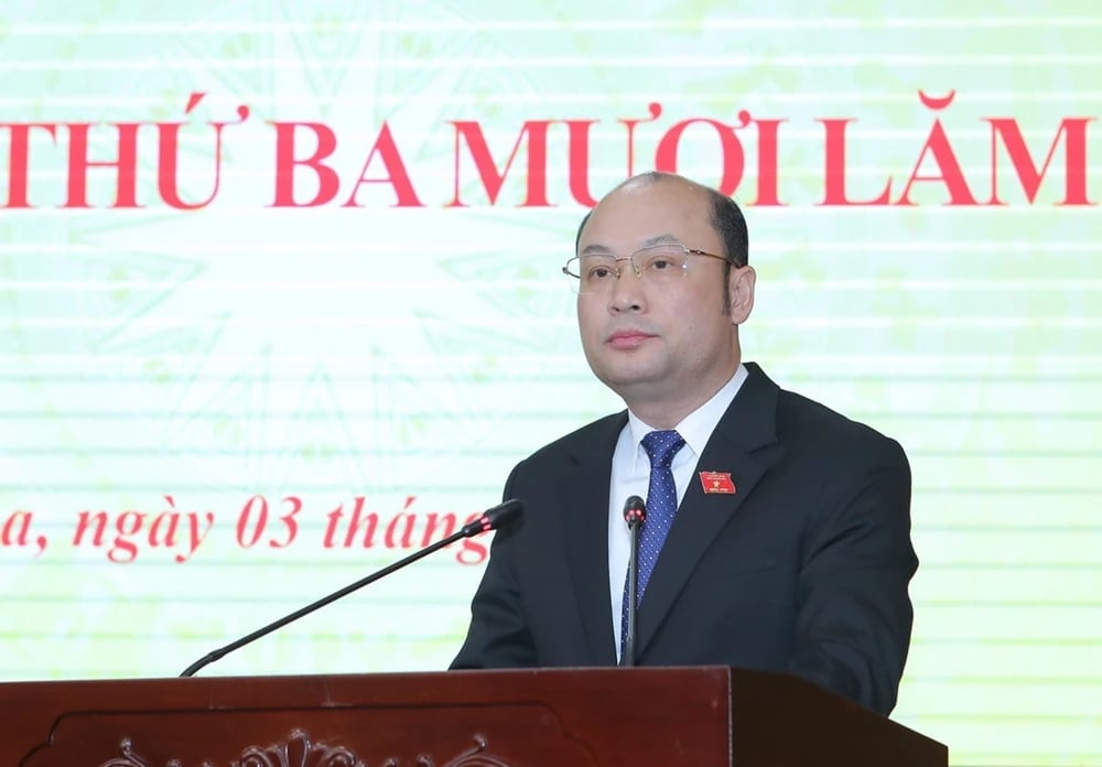 Tân Phó Chủ tịch UBND tỉnh Thanh Hóa Cao Văn Cường. Ảnh: Báo Thanh Hóa.