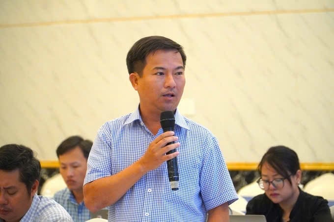 Ông Nguyễn Thanh Tùng, Chi cục trưởng Chi cục Thủy lợi tỉnh Cà Mau. Ảnh: Trọng Linh.