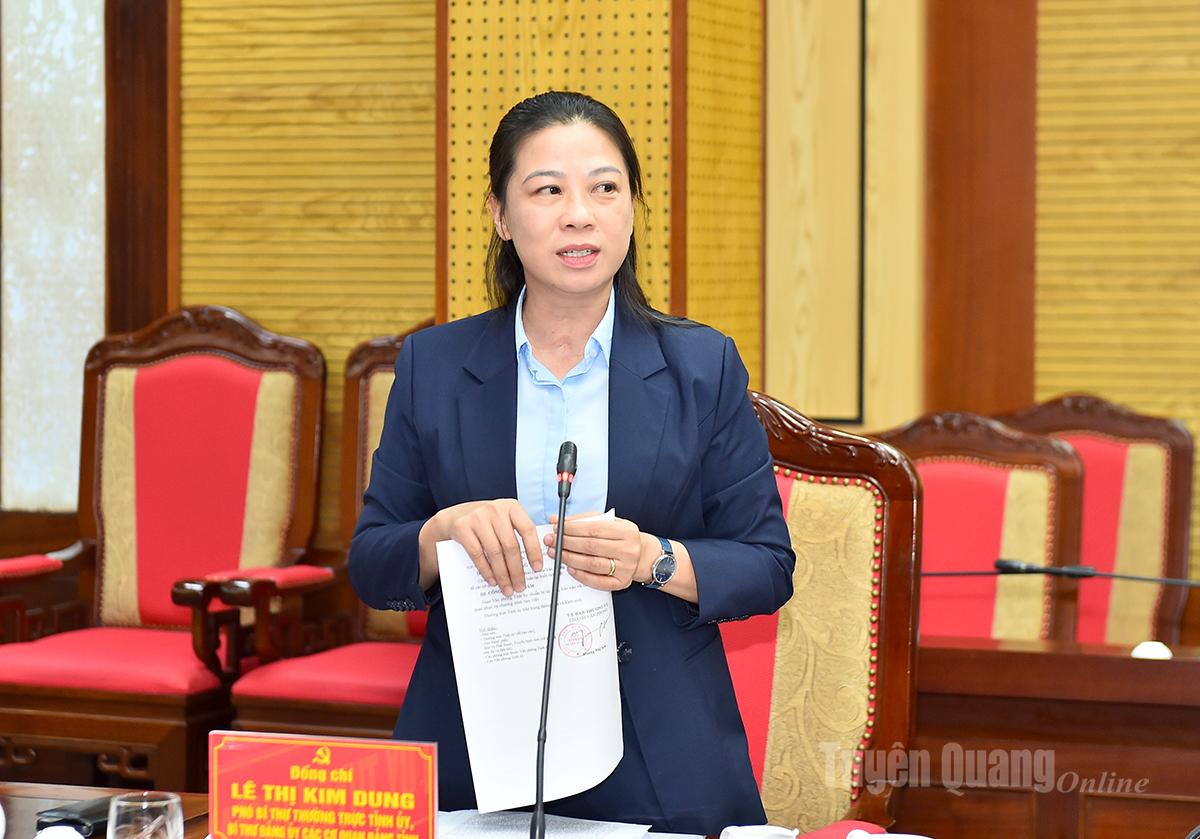 Den ständige biträdande sekreteraren för den provinsiella partikommittén talade vid mötet.