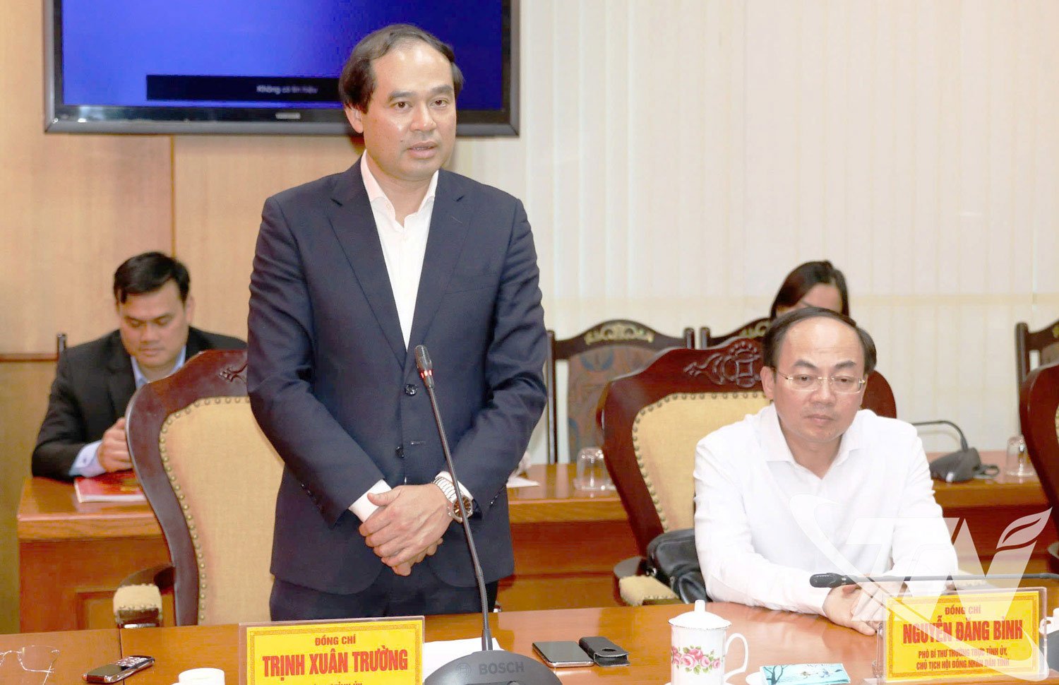 Kamratsekreterare för Thai Nguyen provinsiella partikommittén Trinh Xuan Truong talade.