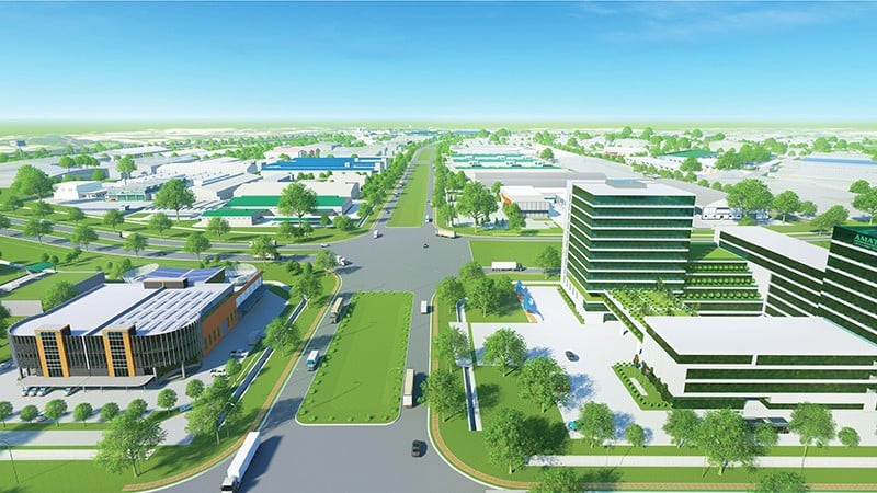 Ett hörn av Amata City Long Thanh industripark. (Foto: Medarbetare)