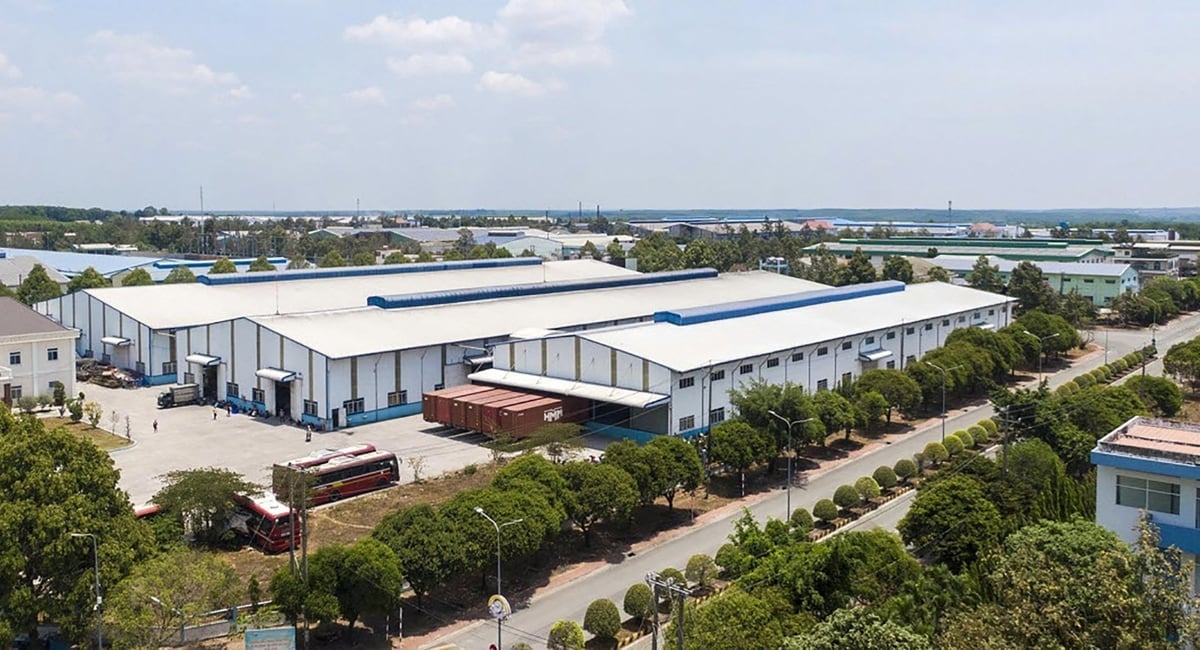 Industriepark Dat Cuoc (gemeente Bac Tan Uyen, Ho Chi Minhstad) - een typisch project dat de groene en duurzame ontwikkelingsoriëntatie van KSB demonstreert. Foto: KSB. Khu công nghiệp Đất Cuốc (xã Bắc Tân Uyên, TP.HCM) - dự án tiêu biểu thể hiện định hướng phát triển xanh và bền vững của KSB. Ảnh: KSB.
