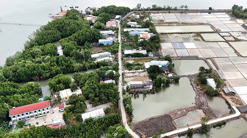 Μια γωνιά του νησιού Thieng Lieng όπως φαίνεται από ψηλά.