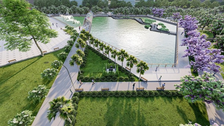 फु थो रेसट्रैक पर पार्क बनाने में लगभग 100 बिलियन VND की लागत आएगी - फोटो 10. Xây công viên khu trường đua Phú Thọ gần 100 tỉ đồng - Ảnh 8.