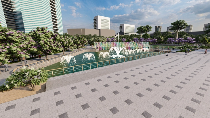 फु थो रेसट्रैक पर पार्क बनाने में लगभग 100 बिलियन VND की लागत आएगी - फोटो 11. trường đua Phú Thọ - Ảnh 11.