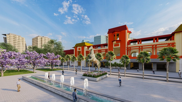 फु थो रेसट्रैक पर पार्क बनाने में लगभग 100 बिलियन VND की लागत आएगी - फोटो 12. Xây công viên khu trường đua Phú Thọ gần 100 tỉ đồng - Ảnh 10.