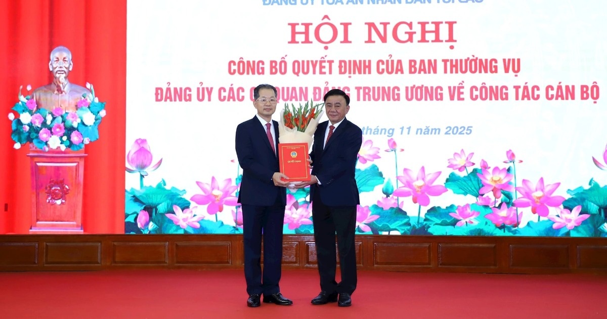 Phó Tổng Thanh tra Chính phủ giữ chức Bí thư Đảng ủy TAND Tối cao