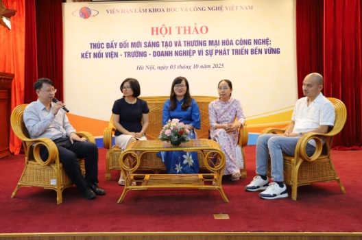 Thúc đẩy đổi mới sáng tạo và thương mại hóa công nghệ: Kết nối viện - trường - doanh nghiệp vì sự phát triển bền vững- Ảnh 3.