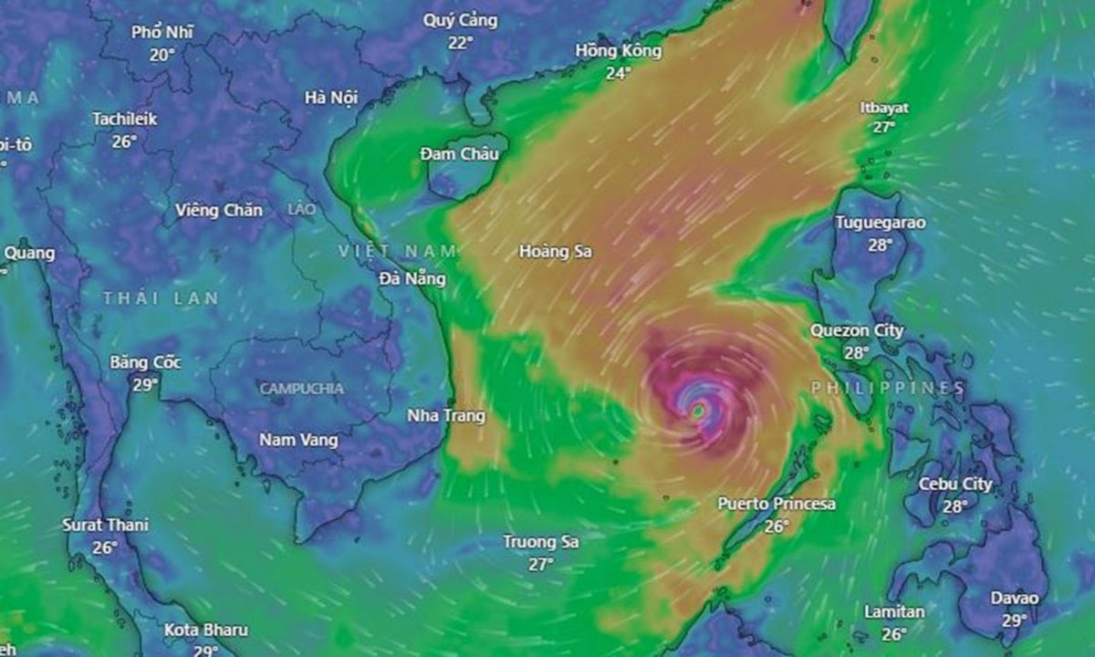 पूर्वी सागर में प्रवेश करने वाले 17 स्तर के तूफान कलमागी से निपटने के लिए तत्काल टेलीग्राम, चित्र 1 cong dien khan ung pho bao kalmaegi giat cap 17 sap vao bien Dong hinh anh 1