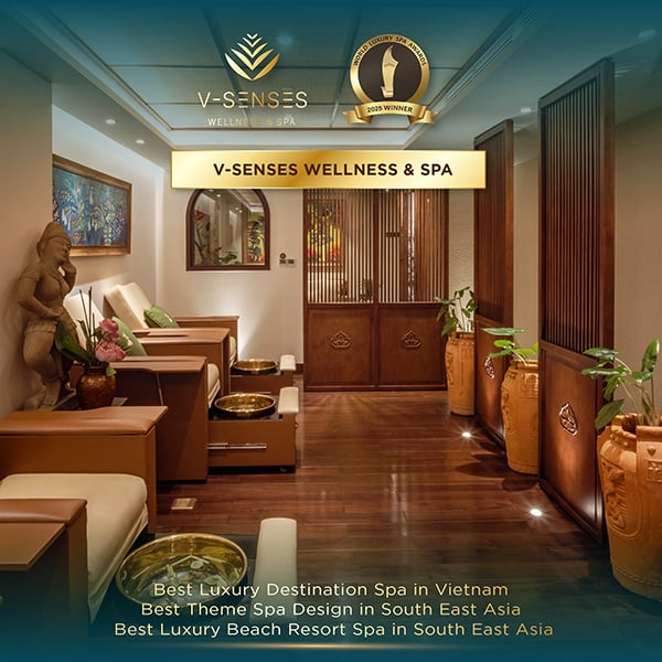 យីហោសុខភាពដែលត្រូវបានបង្កើតឡើងដោយ Furama - Ariyana Danang International Tourism Complex - V-Senses Wellness & Spa ត្រូវបានផ្តល់កិត្តិយសជាកន្លែងស្ប៉ាដ៏ប្រណិតបំផុតនៅក្នុងប្រទេសវៀតណាម និងជាស្ប៉ាដ៏ប្រណិត និងរចនាយ៉ាងស្រស់ស្អាតបំផុតនៅក្នុងរមណីយដ្ឋានឆ្នេរនៅអាស៊ីអាគ្នេយ៍។ Thương hiệu chăm sóc sức khỏe do Quần thể Du lịch Quốc tế Furama - Ariyana Đà Nẵng phát triển - V-Senses Wellness & Spa xuất sắc được vinh danh là điểm đến Spa sang trọng nhất Việt Nam và là Spa thuộc Resort biển sang trọng nhất, có thiết kế đẹp nhất khu vực Đông Nam Á.
