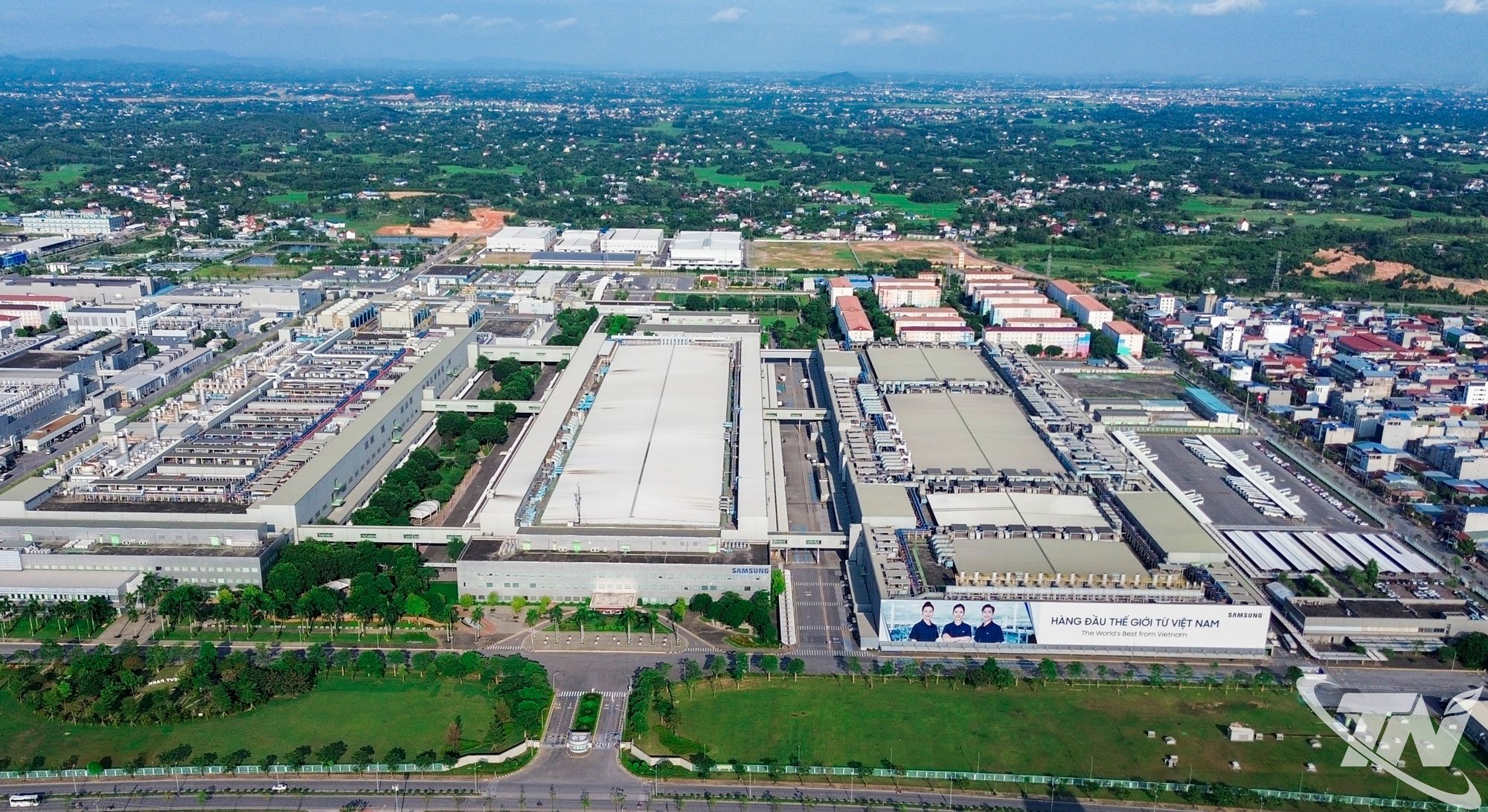 Etter sammenslåingen har Thai Nguyen-provinsen nå 19 godkjente industriparker med et samlet planområde på 6 406 hektar (6 industriparker er satt i drift). På bildet: Yen Binh industripark.