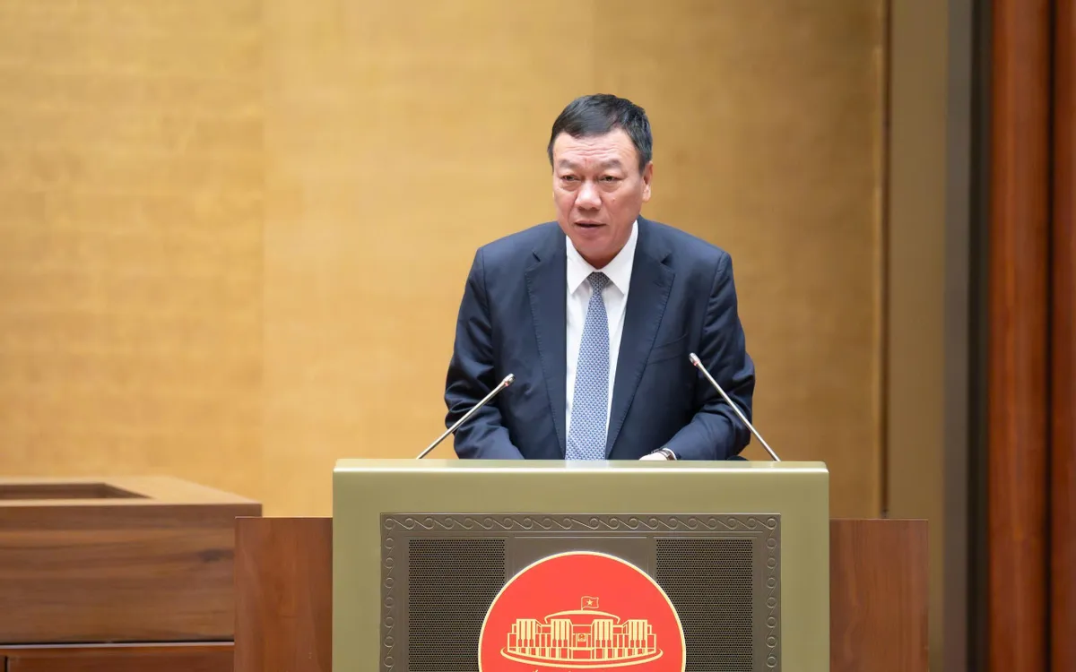 Tổng Thanh tra Chính phủ Đoàn Hồng Phong trình bày Tờ trình dự án Luật