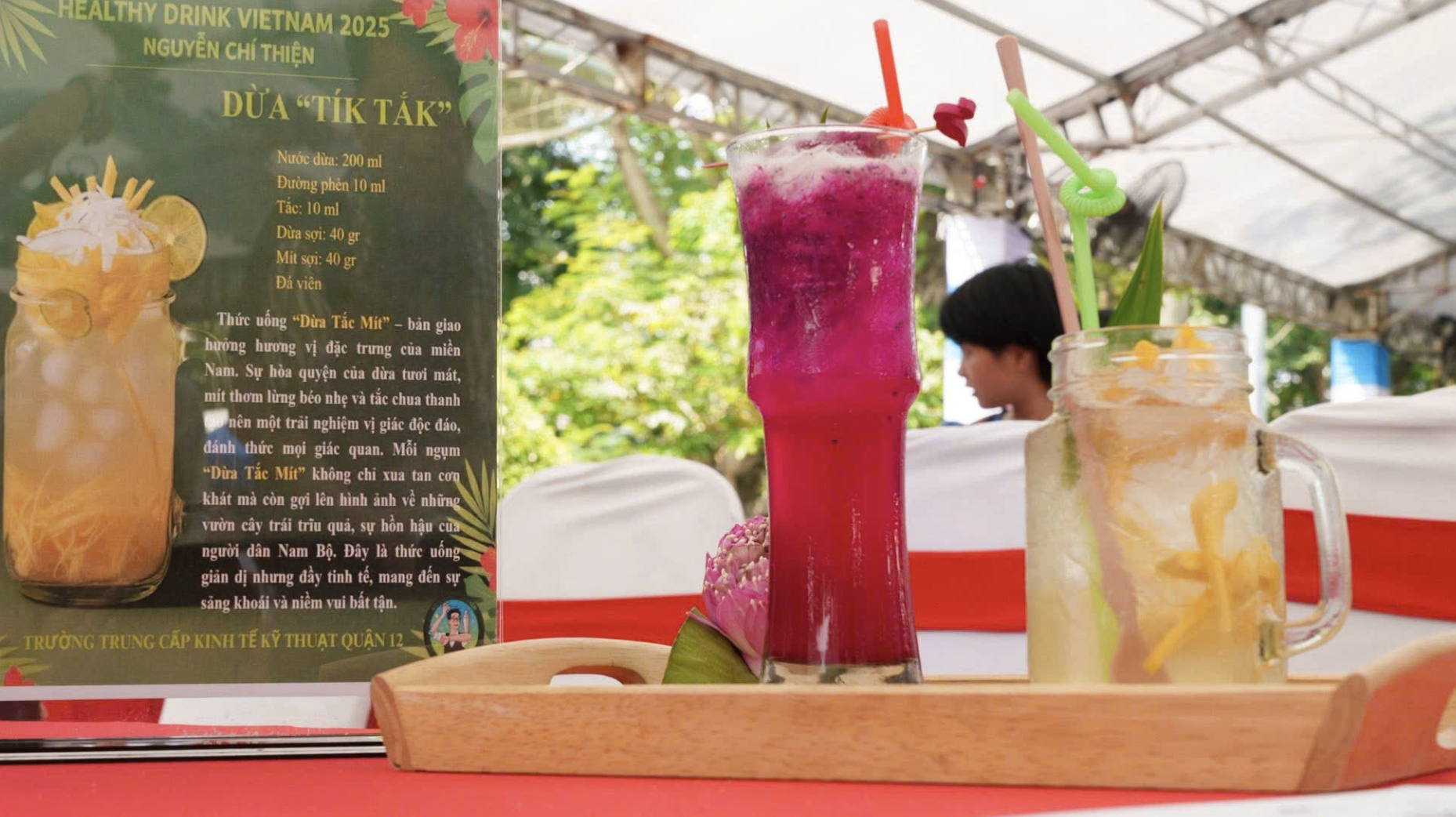 Độc đáo những 'thức uống xanh' xuất hiện ở lễ hội ẩm thực chay tại TP.HCM - Ảnh 3.