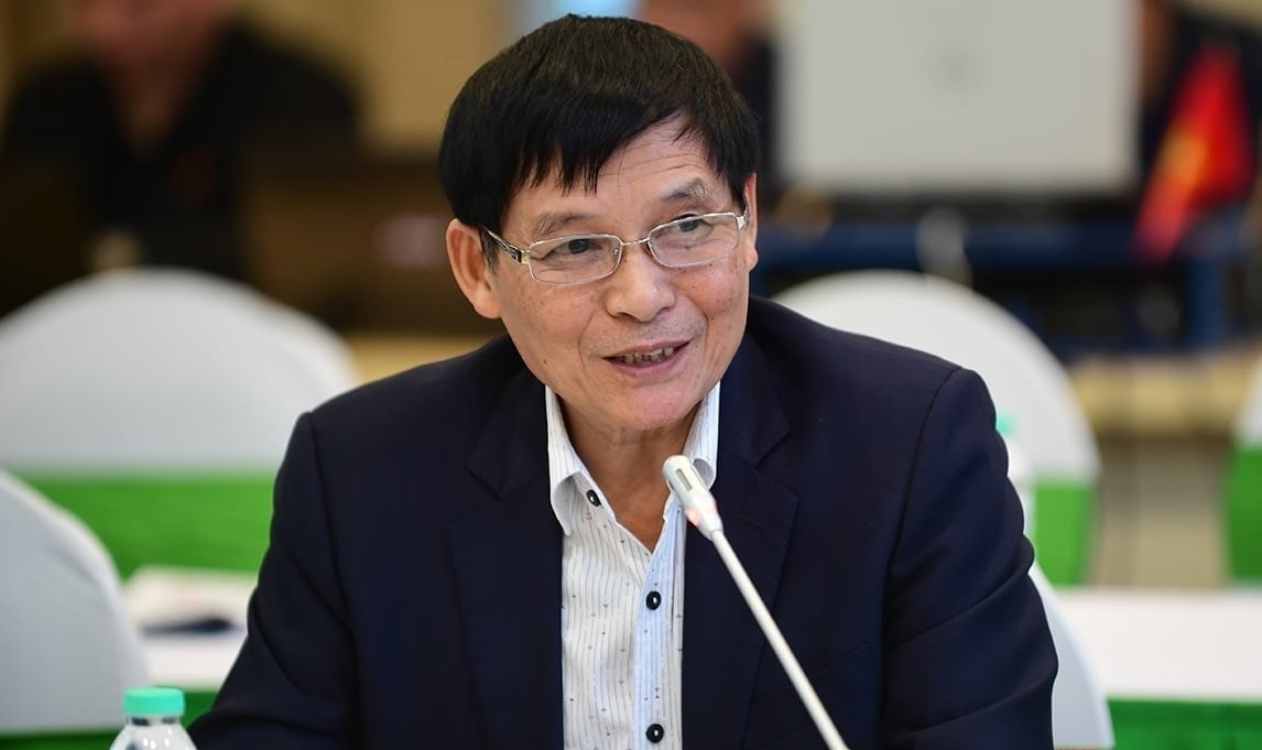 ông Trương Văn Cẩm - Phó Chủ tịch kiêm Tổng Thư ký Hiệp hội Dệt may Việt Nam cho biết, chuyển đổi kép là con đường tất yếu của ngành dệt may. Ảnh: Minh Anh.