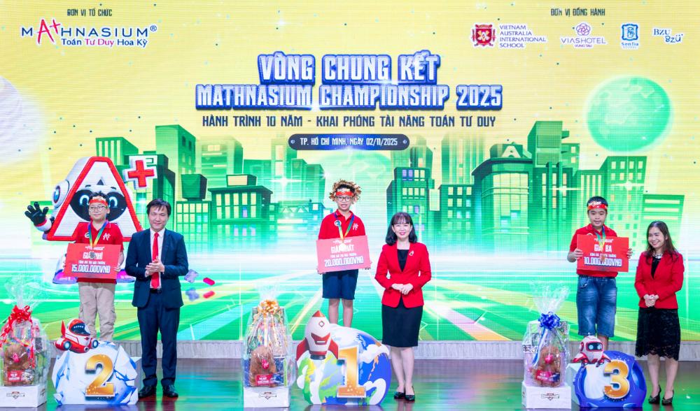 Vinh danh 18 gương mặt xuất sắc nhất tại Chung kết phía Nam Mathnasium Championship 2025