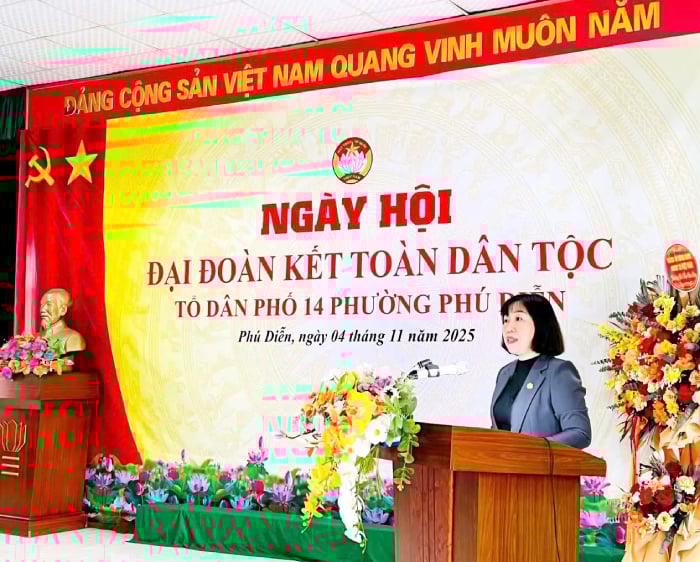 Sôi nổi Ngày hội Đại đoàn kết toàn dân tộc tại Tổ dân phố 14, phường Phú Diễn- Ảnh 2.