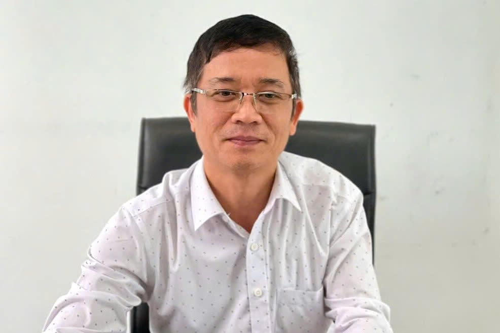 Mr. Tran Minh Quynh - Deputy Director of Hanoi Irradiation Center. Photo: Thu Thuy. Ông Trần Minh Quỳnh - Phó giám đốc Trung tâm Chiếu xạ Hà Nội. Ảnh: Thu Thủy.