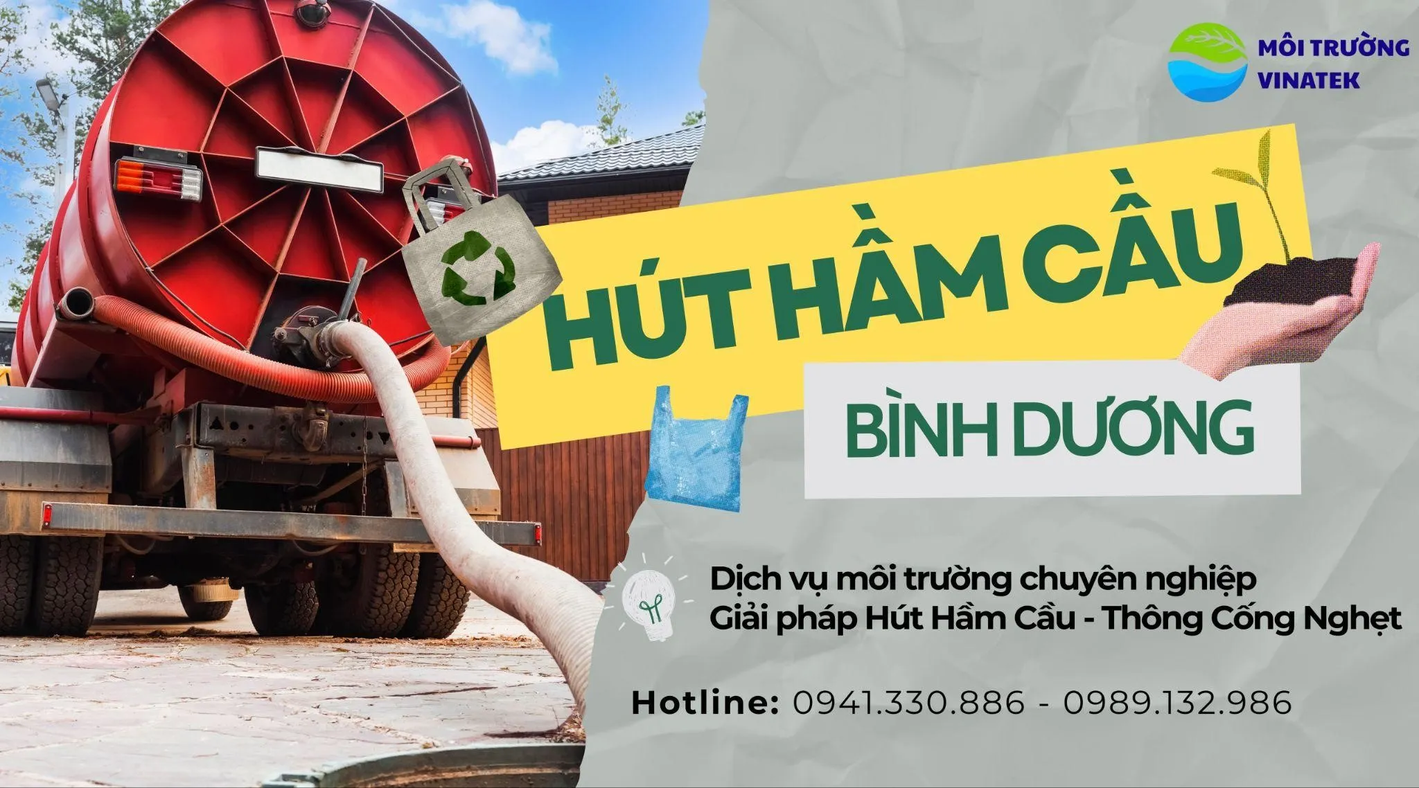 Di An septik tank pompalama hizmeti - VinaTek Çevre Şirketi