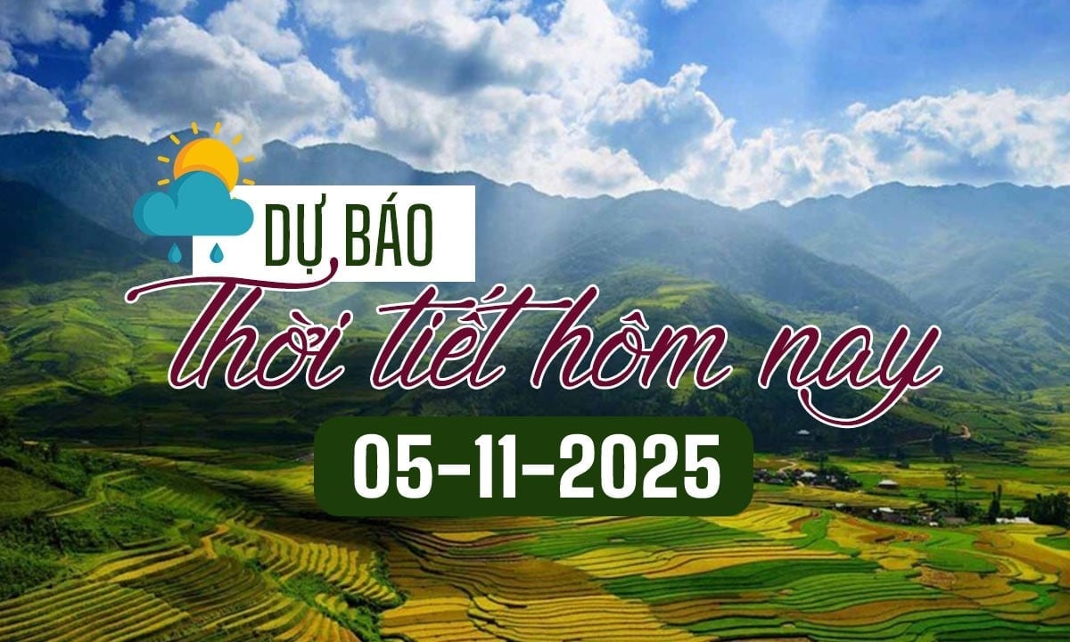 Tin tức thời tiết hôm nay 5/11/2025 trong cả nước