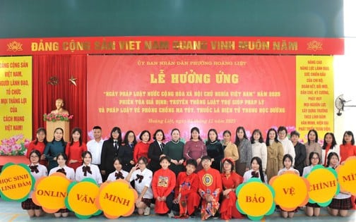 Phường Hoàng Liệt đẩy mạnh công tác tuyên truyền, phổ biến giáo dục pháp luật trong nhà trường