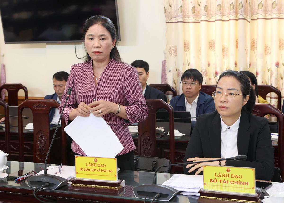 Leaders of the Department of Education and Training spoke.