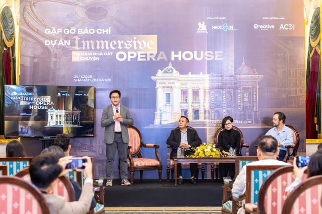 Når Hanoi operahus forteller historier med lys og lyd – Bilde 5. Khi Nhà hát Lớn Hà Nội kể chuyện bằng ánh sáng và âm thanh - Ảnh 5.