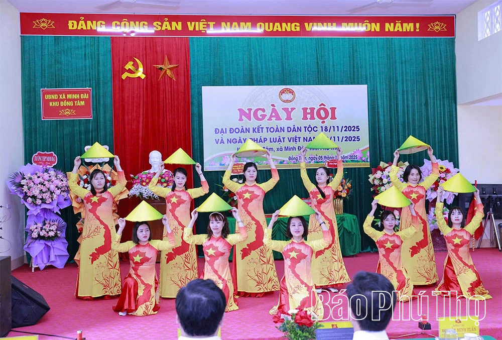 Ngày hội đại đoàn kết toàn dân tộc khu dân cư khu Đồng Tâm, xã Minh Đài
