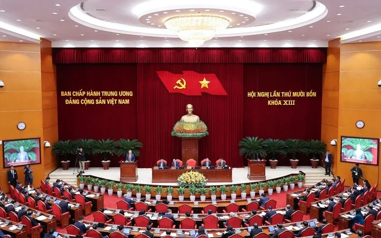 ກອງປະຊຸມຄັ້ງທີ 14 ຄະນະບໍລິຫານງານສູນກາງພັກຊຸດທີ 13 - ຮູບພາບ: VGP