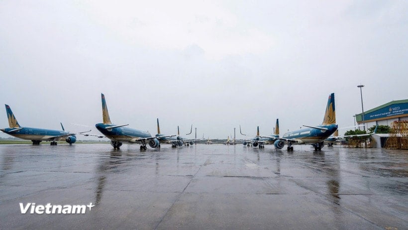 Máy bay của Hãng hàng không Vietnam Airlines. (Nguồn: PV/Vietnam+)